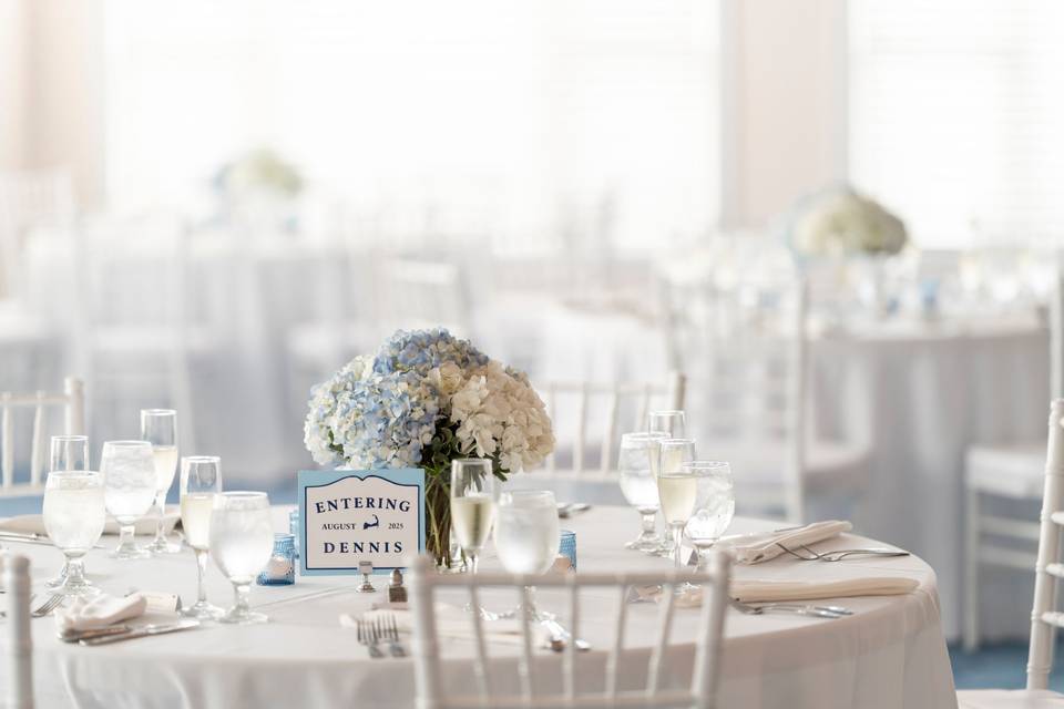 Ballroom reception details