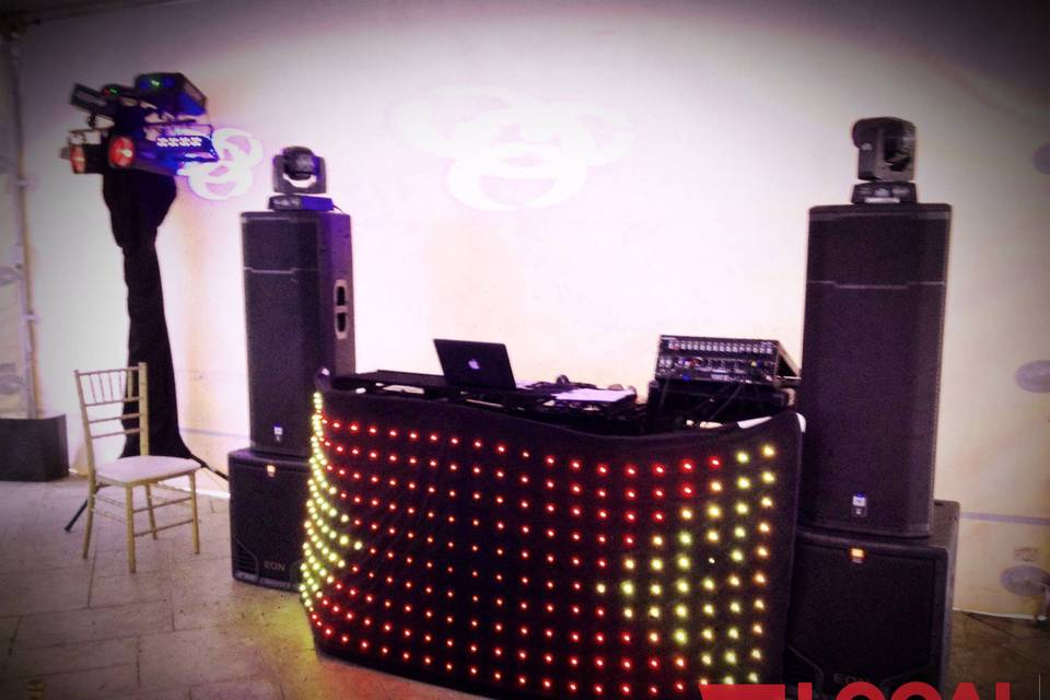 Wedding DJ Reception Setup