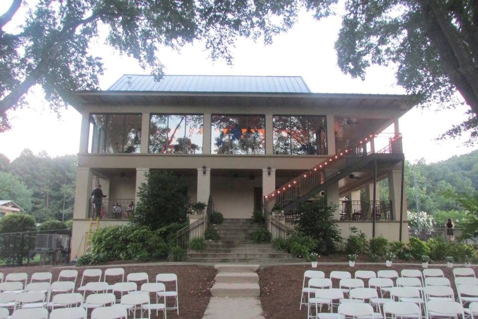 Wedding ceremony area