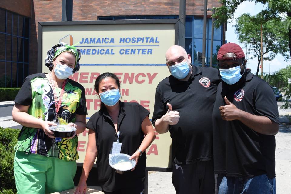 Jamaica Hospital Food Donation