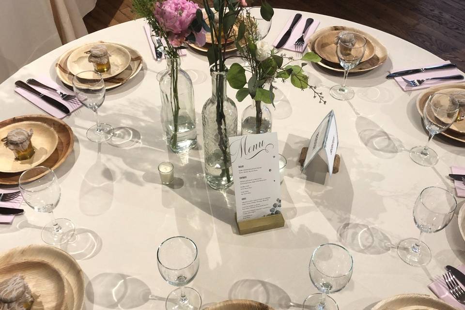 The tables are served