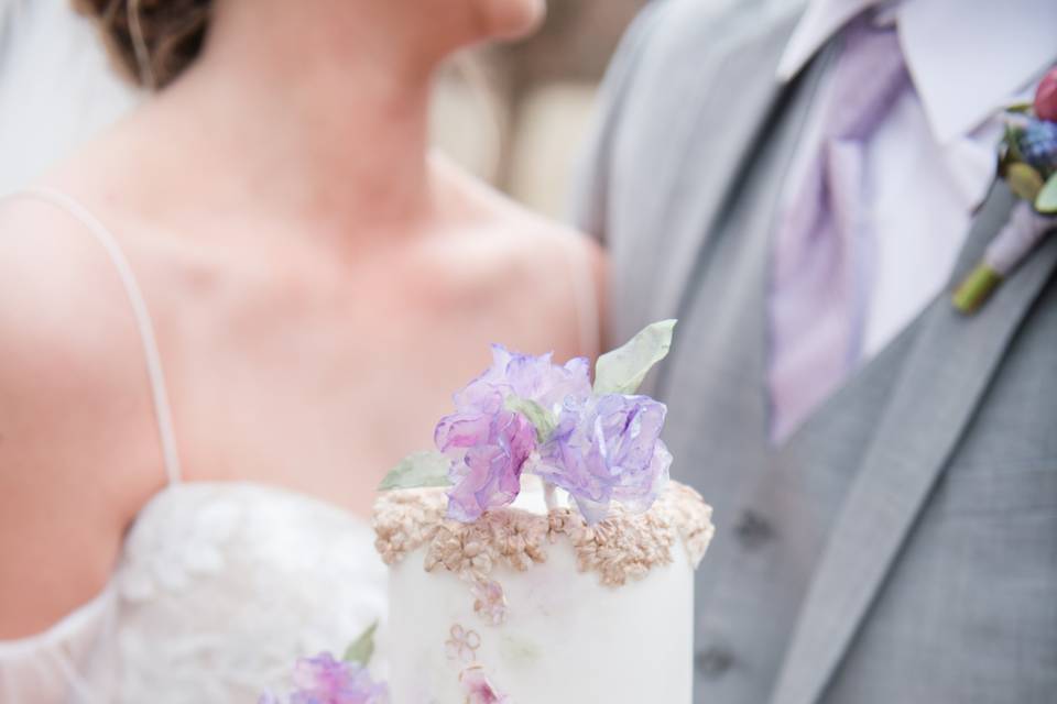 Decadent wedding cake