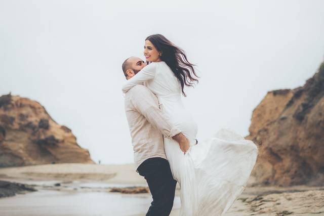 Beach wedding photography