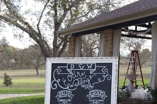 Wedding signage