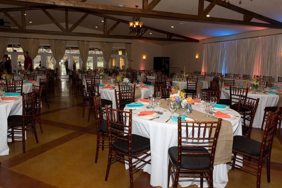 Wedding reception area