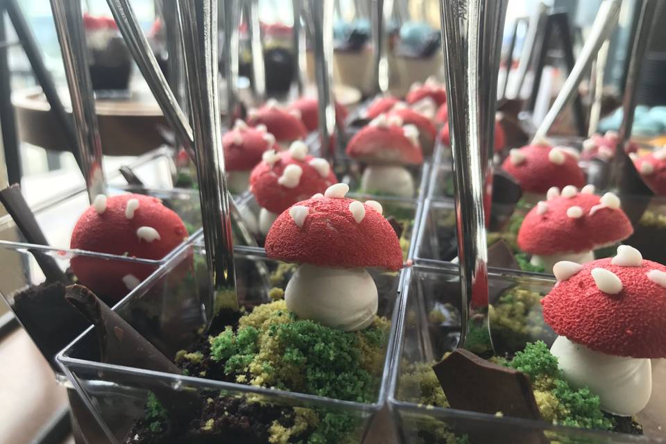 Mini Magic Mushroom Dessert