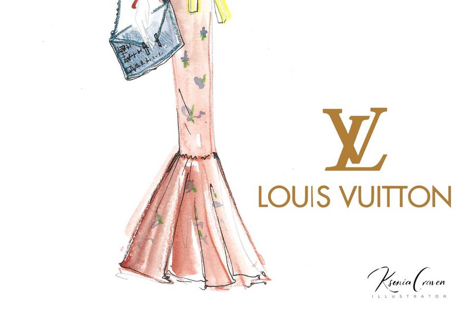 LV watercolor live