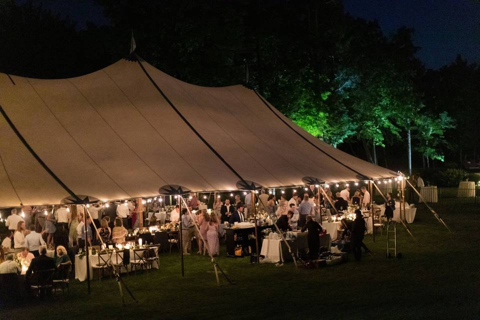 Tented reception - Photo by Chris and Becca