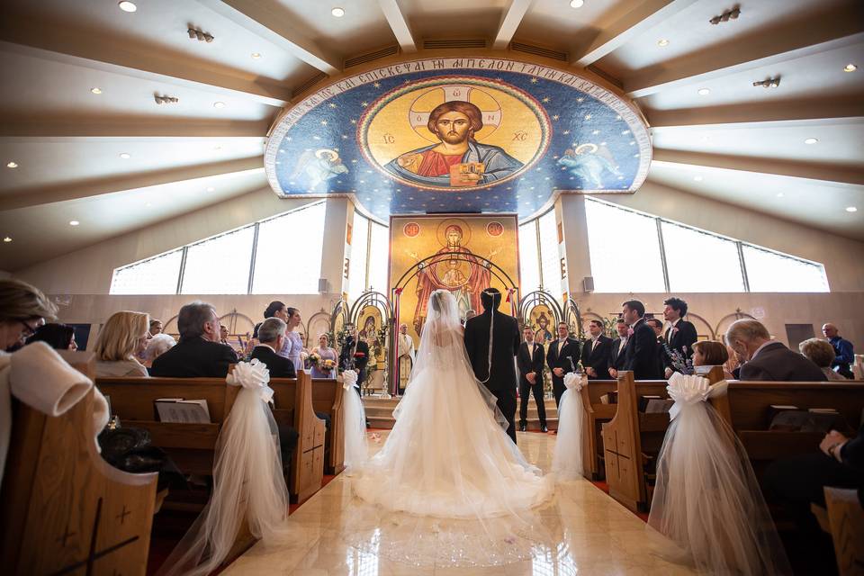 Walking up the aisle - Joe Cutalo Photography