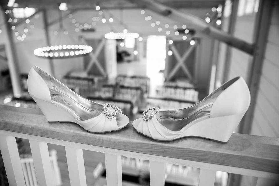 Bridal suite shoe view!