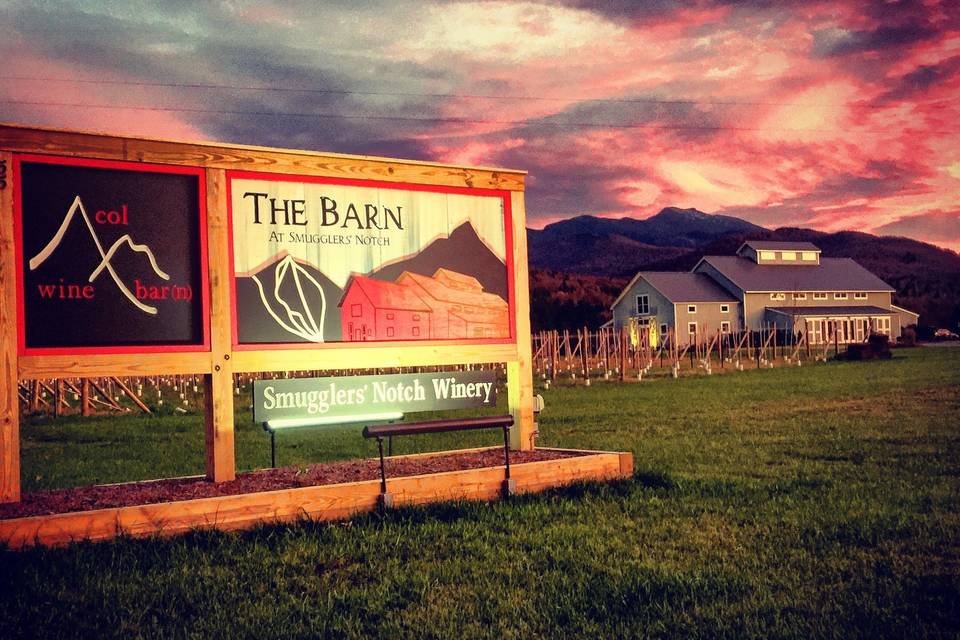 Colorful Barn Sunset