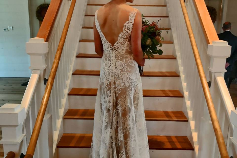 Staircase to Bridal Suite