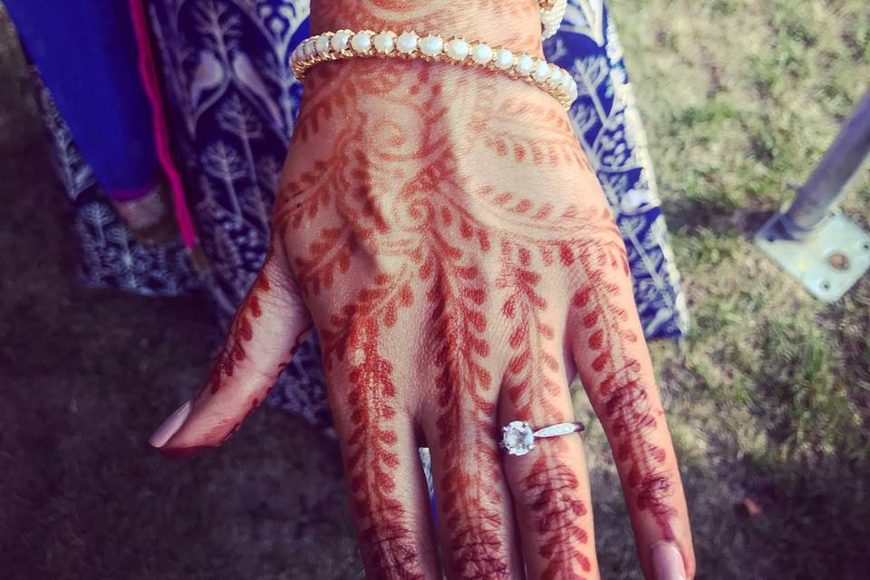 Bride with Henna