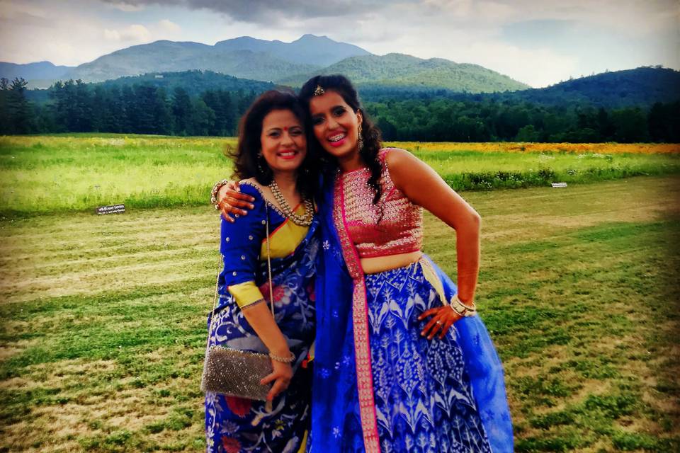 Colorful Bride & Mom!