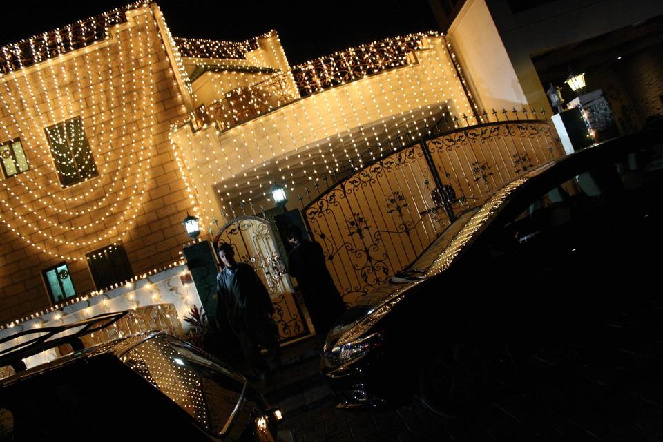 Decorated wedding Venue