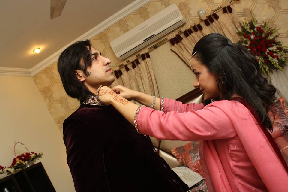 Groom with his Sister