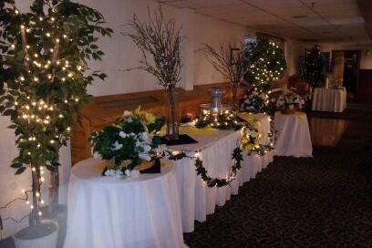Wedding table setup
