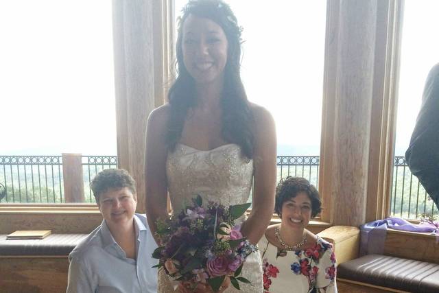 Helping a bride on her big day
