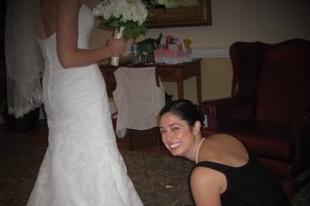 Helping a bride look her best