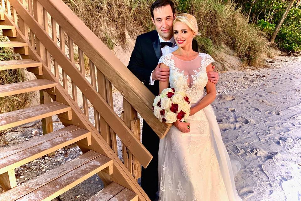 Englewood Beach fall wedding