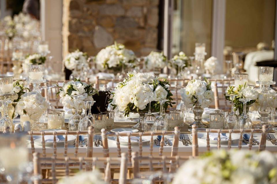 Luxurious table set up