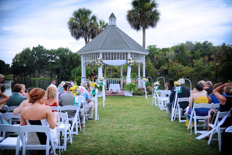 Gazebo wedding setup