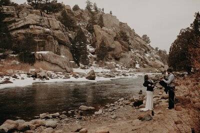 Arkansas River Wedding