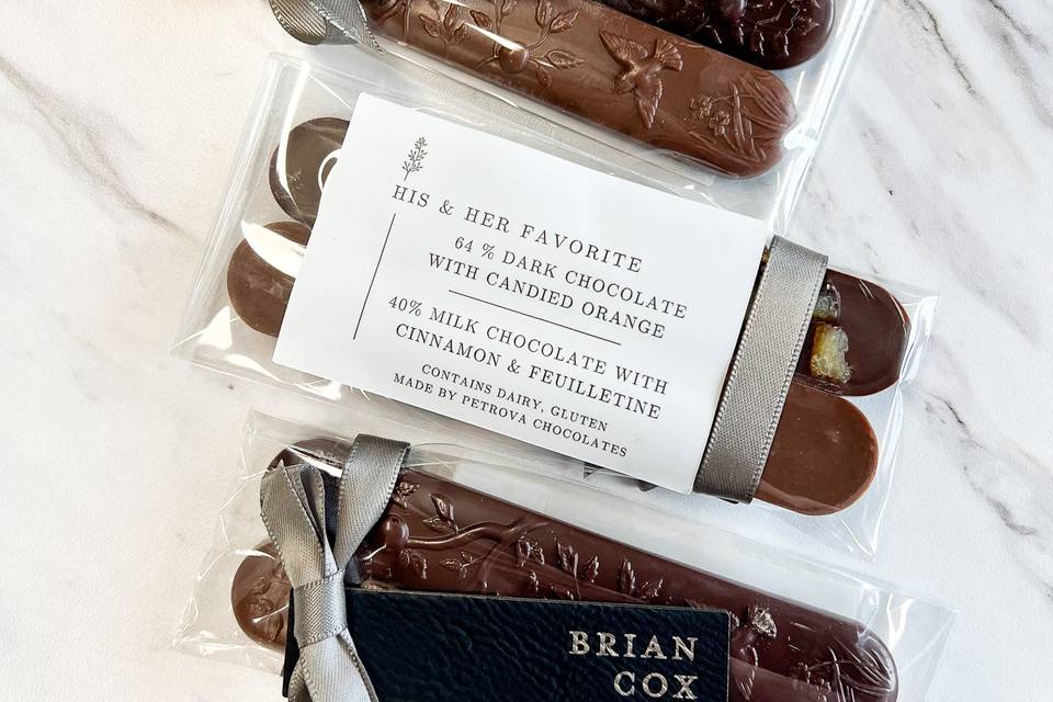Customized chocolate bars
