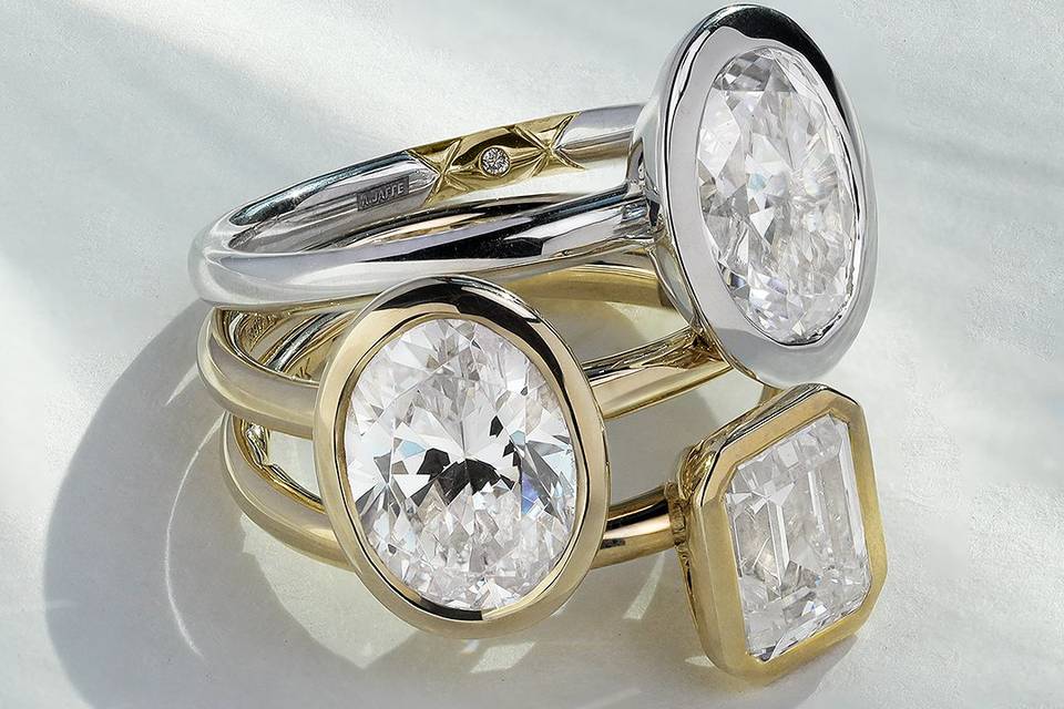 Bezel Set Diamond rings