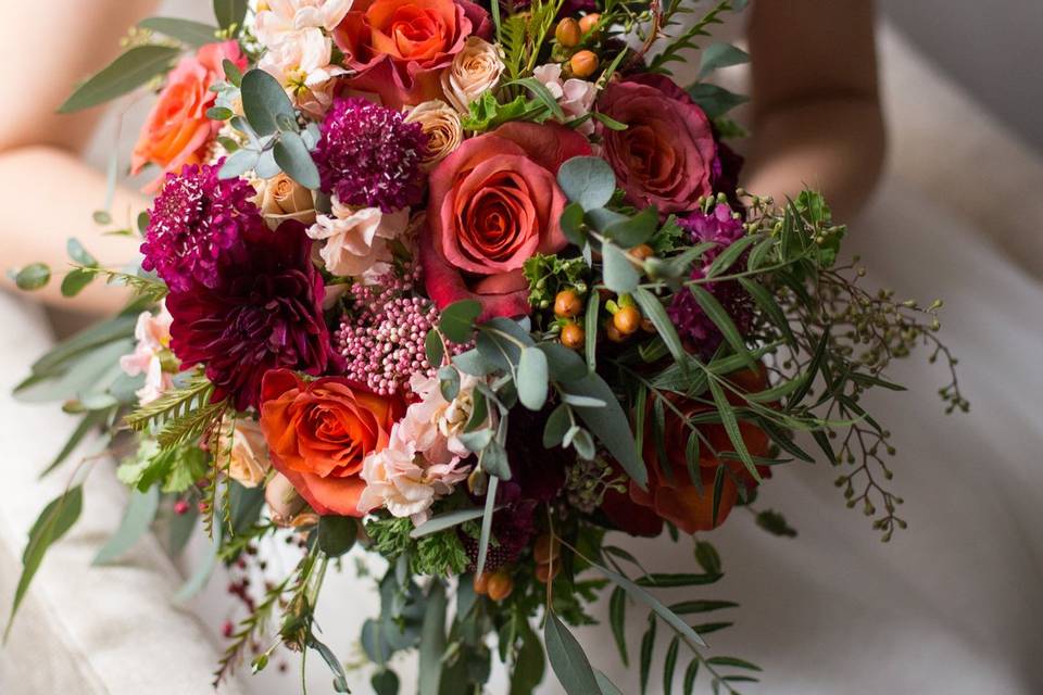 Unique fall bouquet