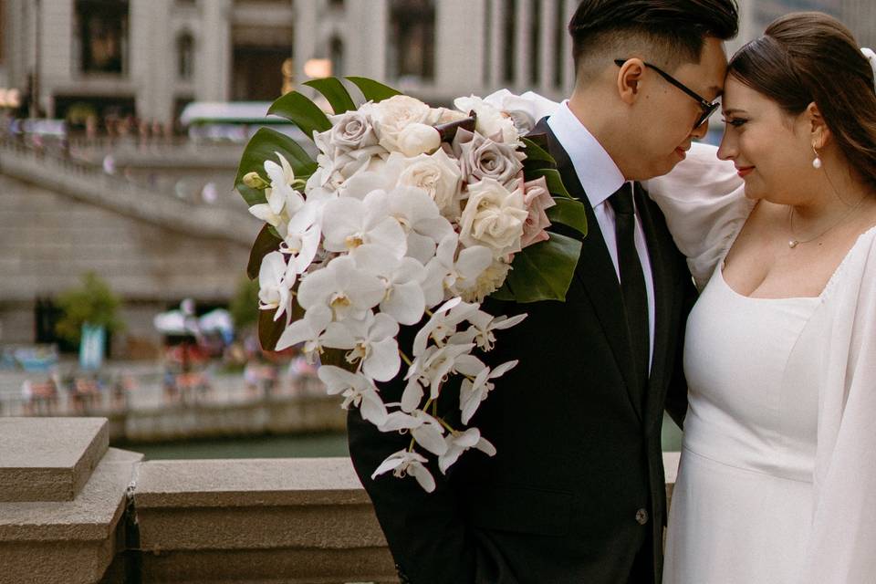 Cascading Orchid Bouquet