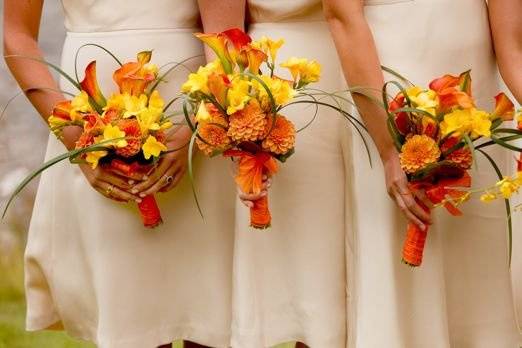 Bridesmaid bouquets