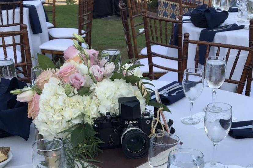 Centerpiece and camera