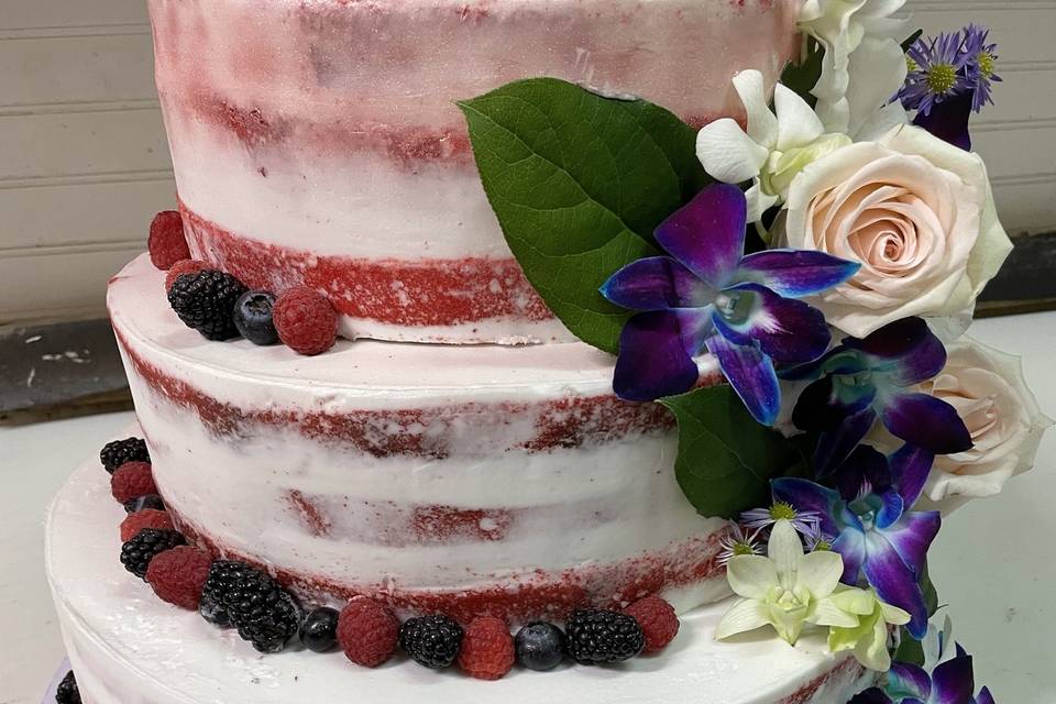 Naked Wedding Cake