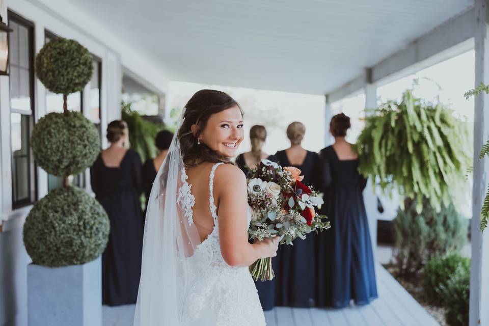 Bride with Bridesmaids