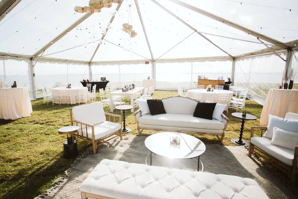 Tented reception