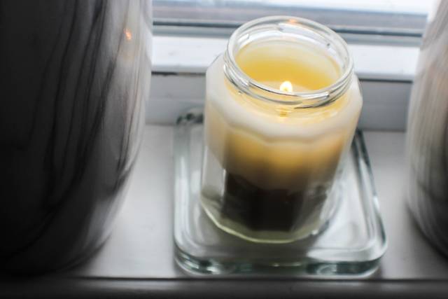 Candles by the window