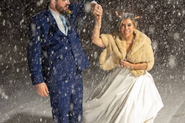 A blizzard wedding