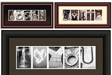 AlphabetPIX alphabet photography framed name art