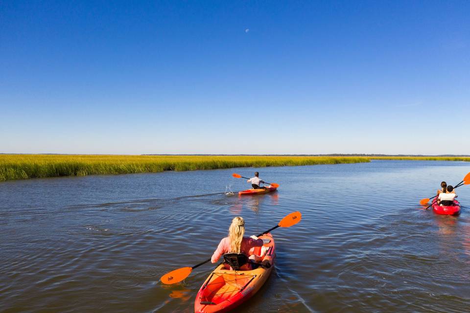 Kayaking at Omni Amelia Island