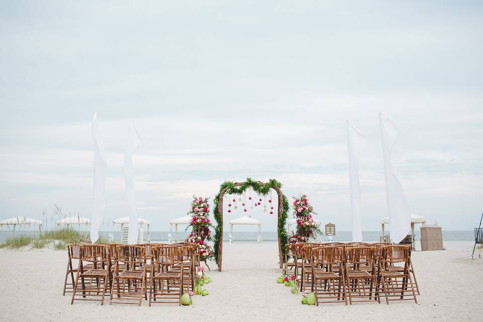 Oceanfront ceremony