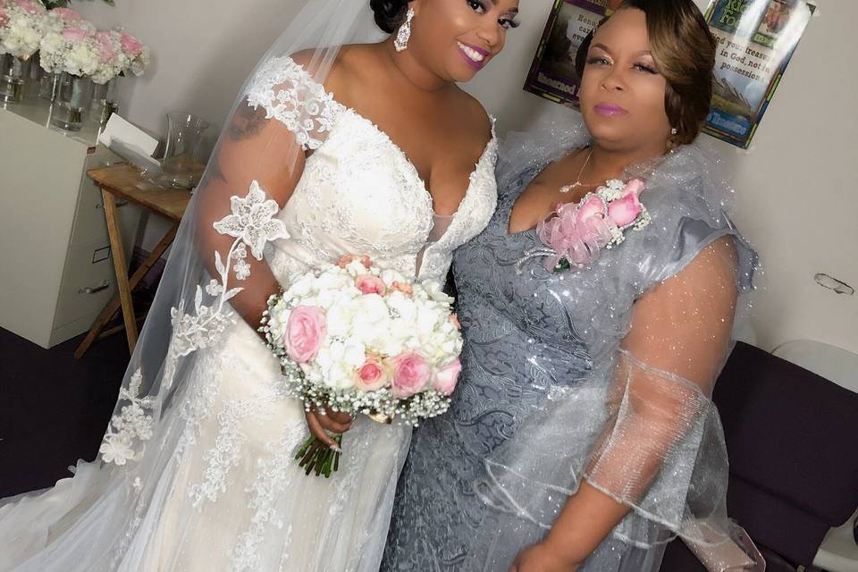 With the bride