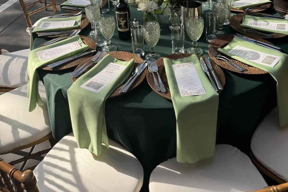 Reception Set Up
