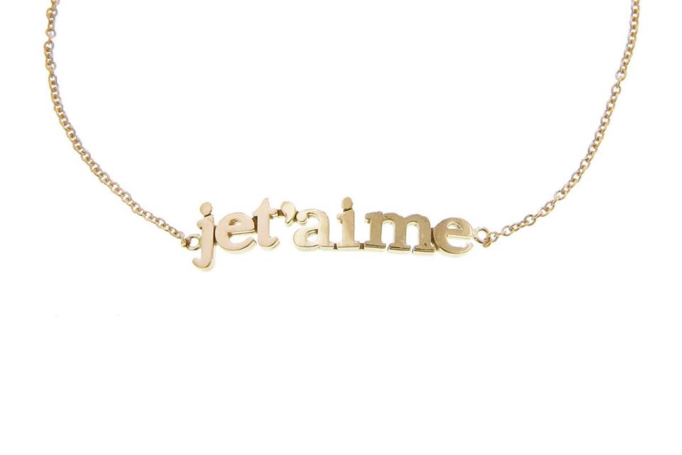 This is a simple and beautifully made bracelet from Jennifer Meyer. In lowercase, 