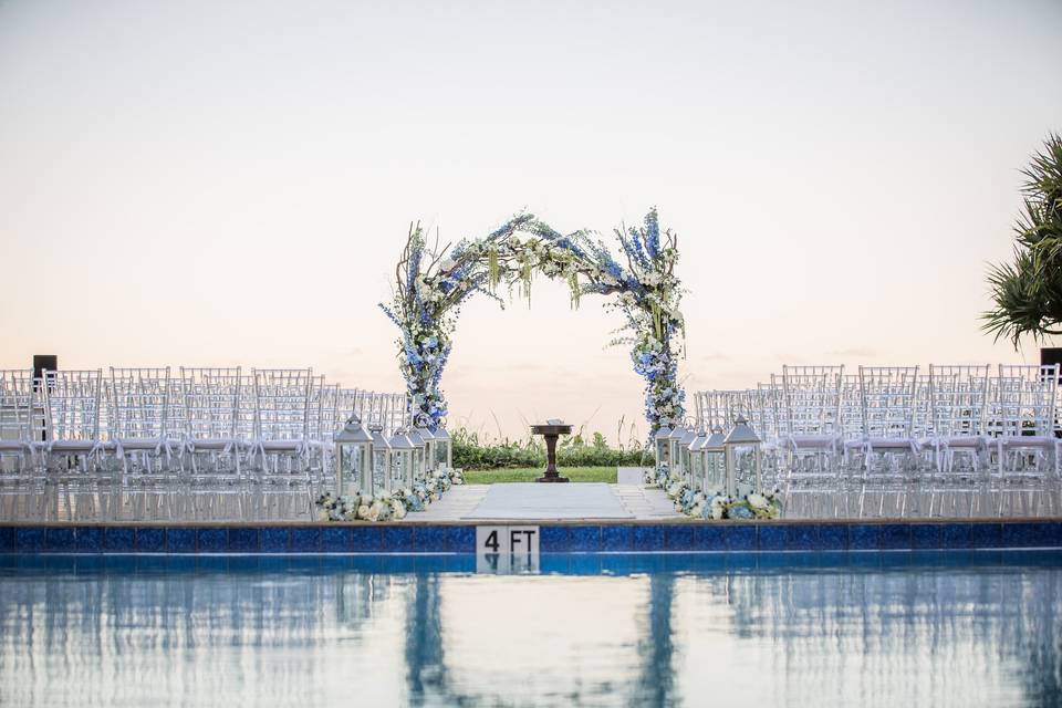 Outdoor wedding space