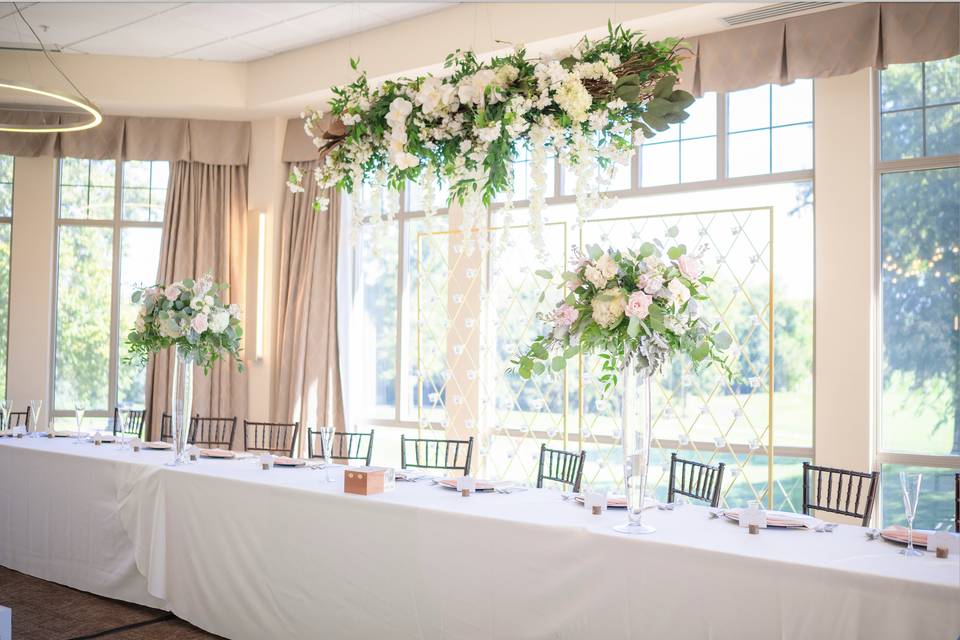 Head  Table with Florals