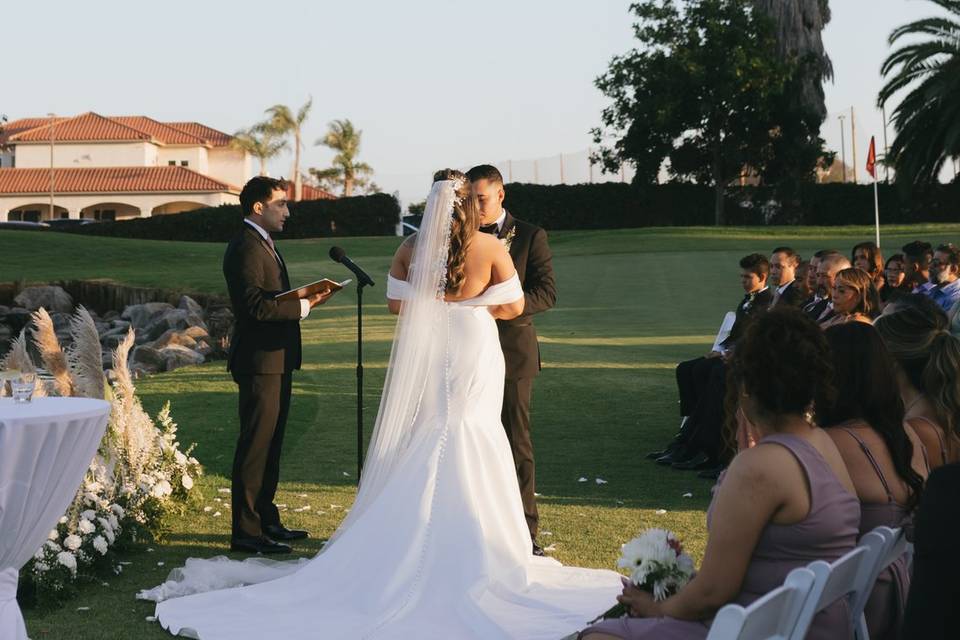 Ceremony with clubhouse