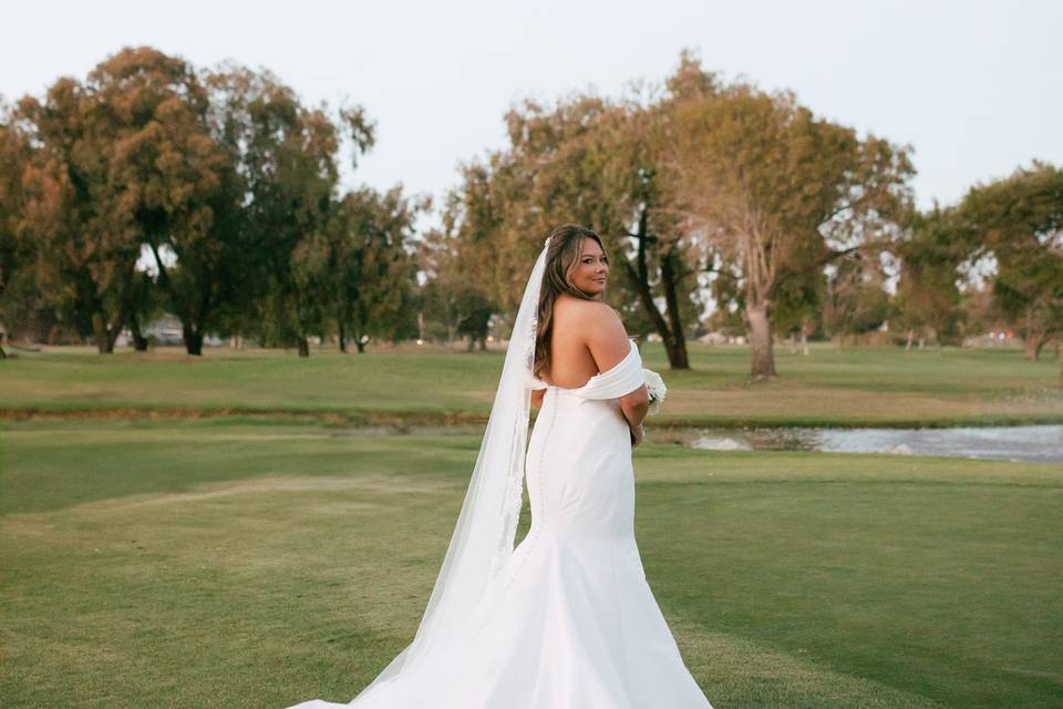 Pond and bride