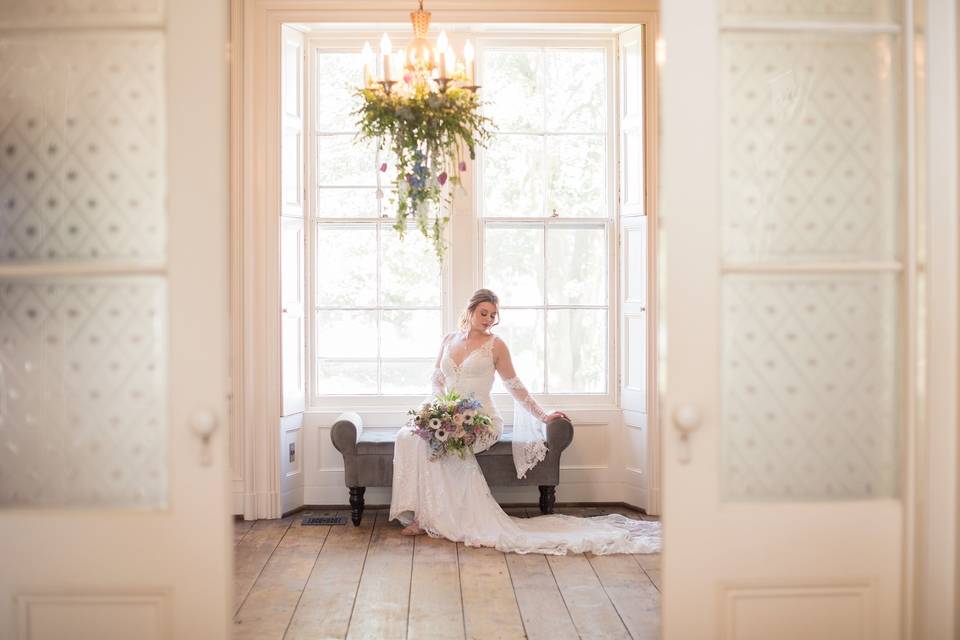 Floral chandelier