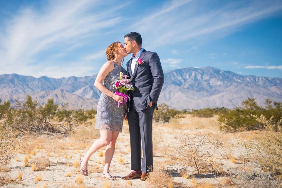 Palm springs elopement